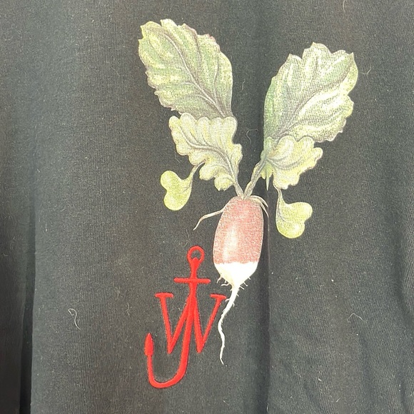 JW Anderson Black Printed Veggie Logo T-Shirt - Picture 6 of 11